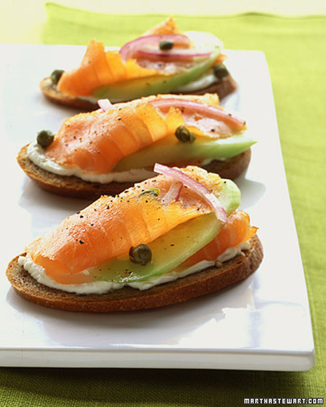 Salmon toasts, picture from pinterest