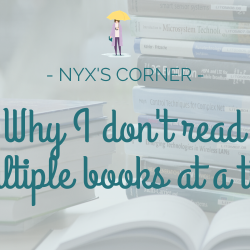 Why I don't read multiple books at a time
